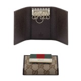 Brun Gucci Portefeuilles Mini Logo Script En Ligne